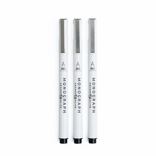 Monograph Pens - 003 (0.15mm) - Set of 3