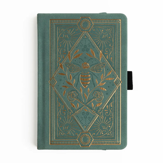 PS Keeper of the Bees in Soft Teal - Pocket Dot Grid Notebook