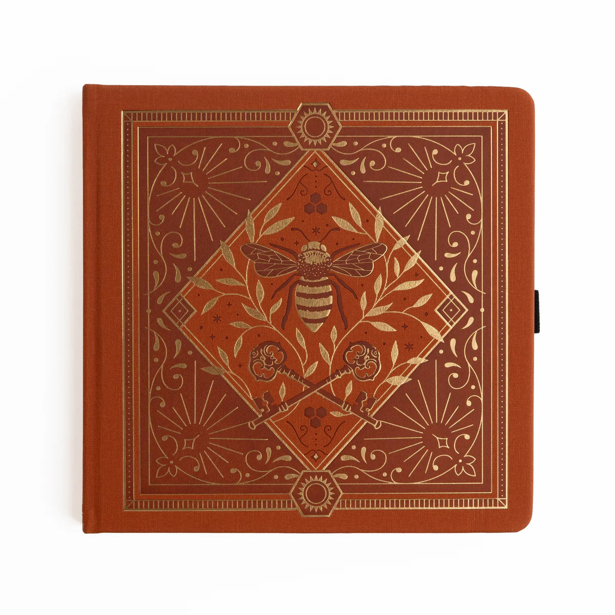 8x8 Keeper of the Bees in Rust - Dot Grid Notebook