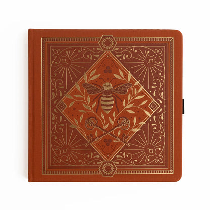 8x8 Keeper of the Bees in Rust - Dot Grid Notebook