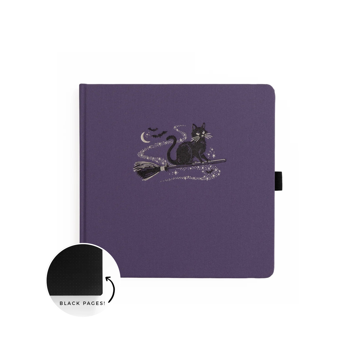 8x8 Bewitched - Blackout Notebook - Square Dot Grid Notebook