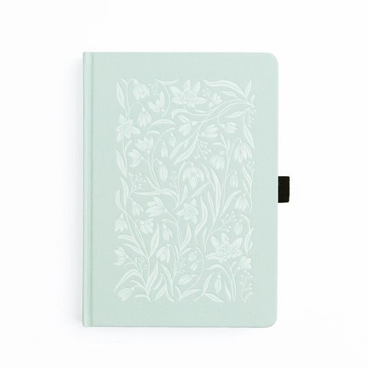 A5 Snowdrops - Dot Grid Notebook