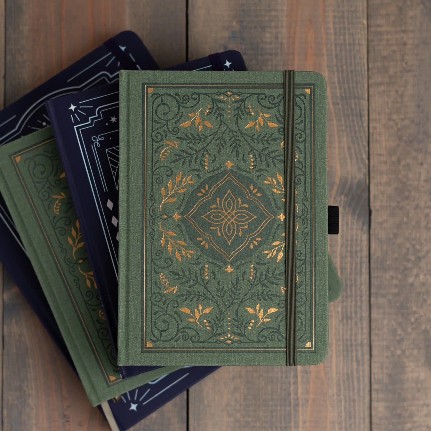 B5 Storybook In Vintage Olive - Dot Grid Notebook