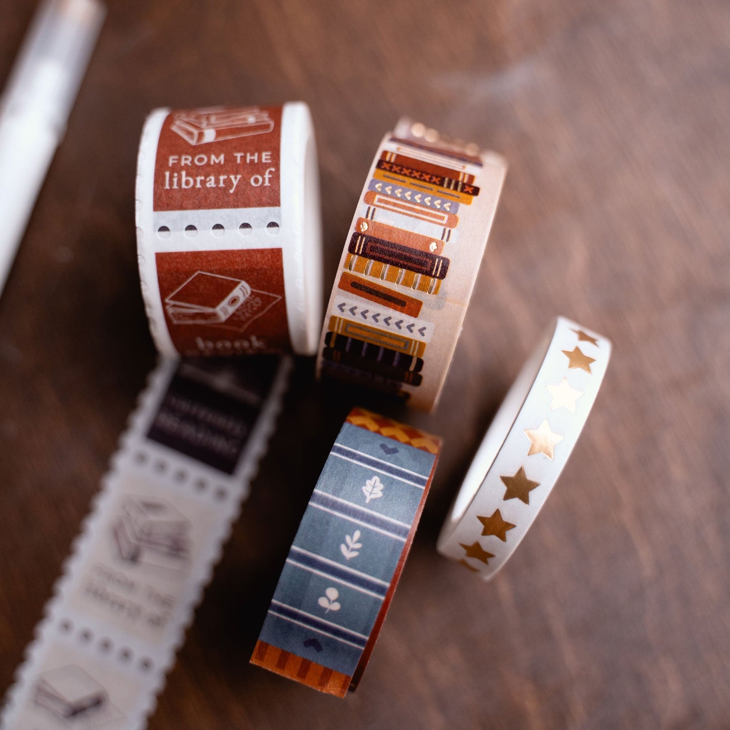Vintage Library Washi Tape - Library Subscription Box