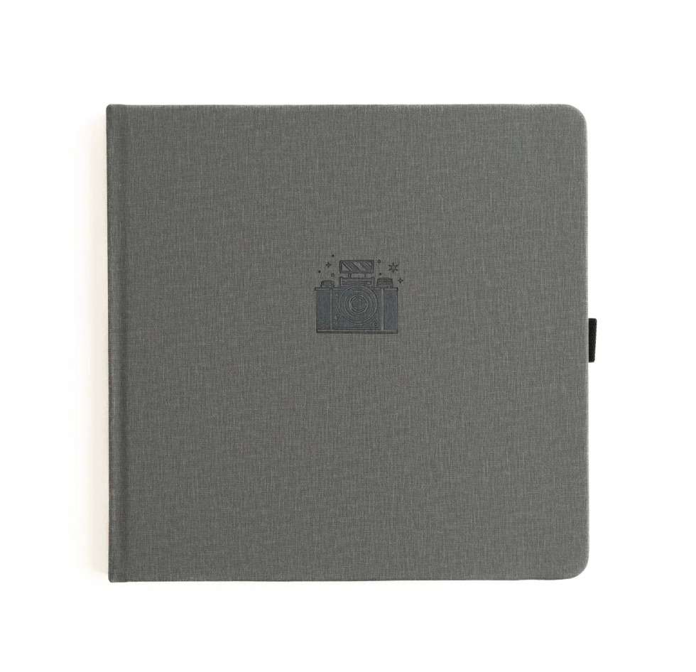 8x8 Vintage Camera - White Dot Grid Notebook