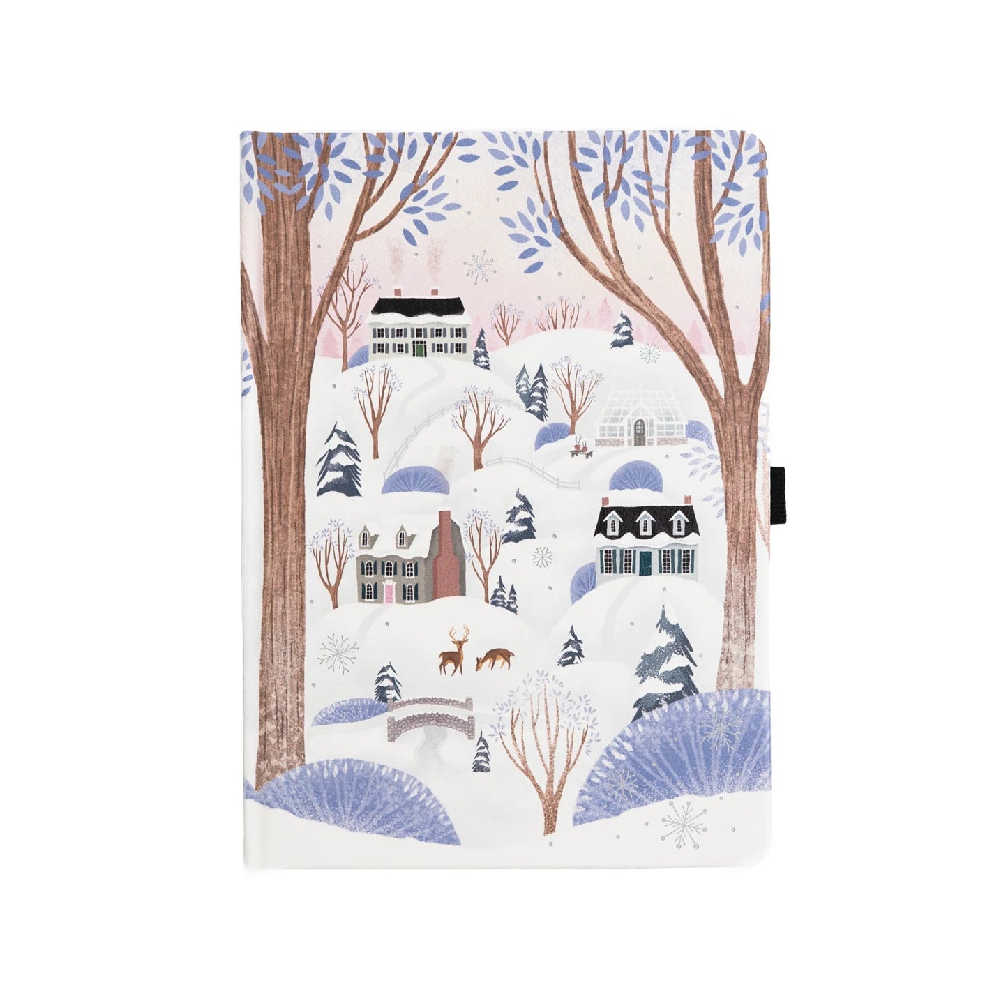 A5 Winter Village - Dot Grid Notebook