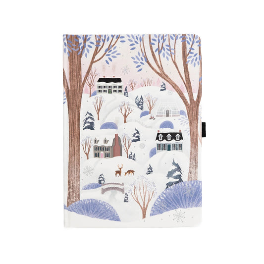 B5 Winter Village - Dot Grid Notebook