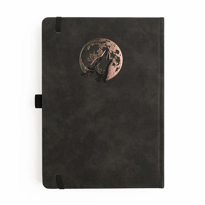 B6 Wolf in the Night - Dot Grid Notebook