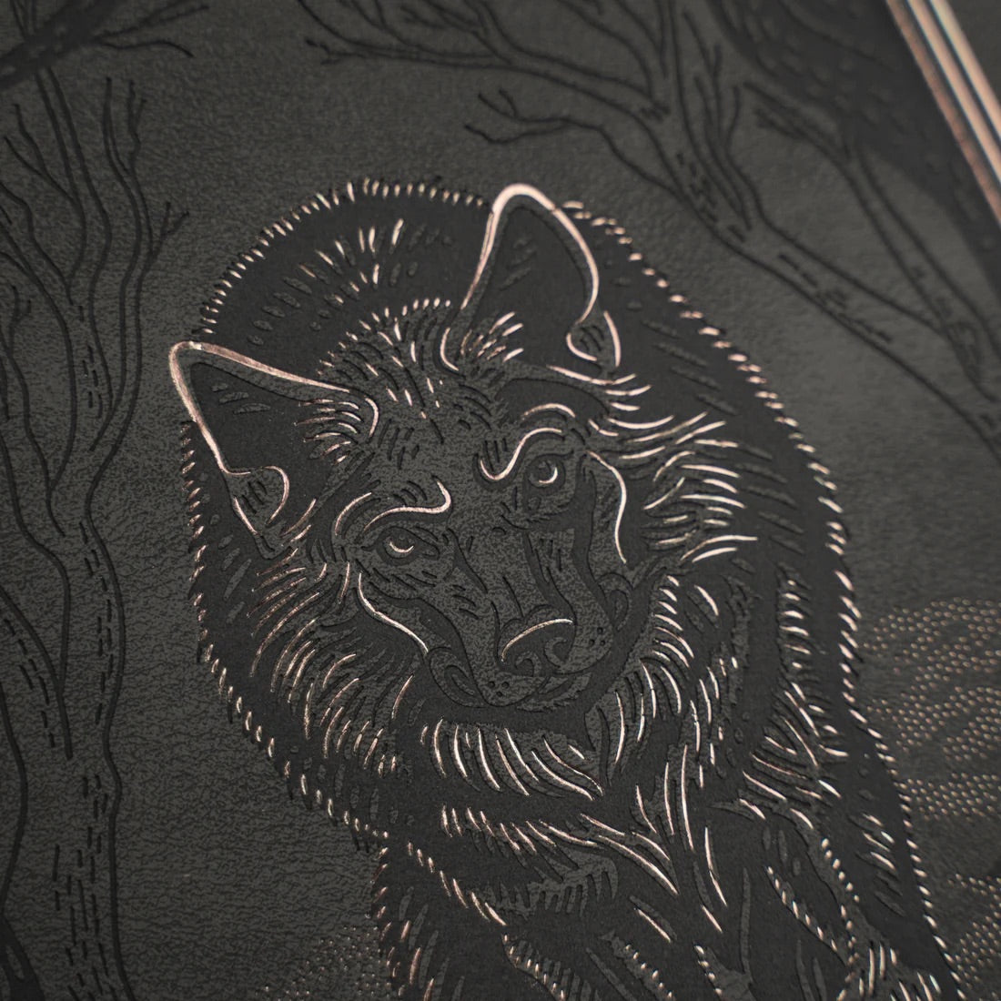 B6 Wolf in the Night - Dot Grid Notebook