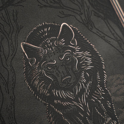 B6 Wolf in the Night - Dot Grid Notebook
