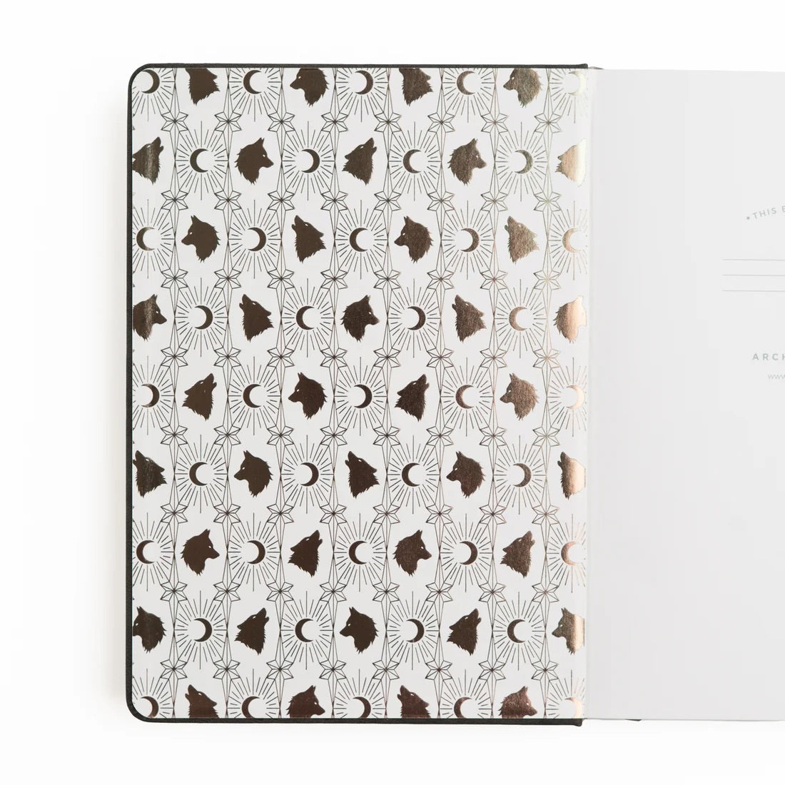 B6 Wolf in the Night - Dot Grid Notebook