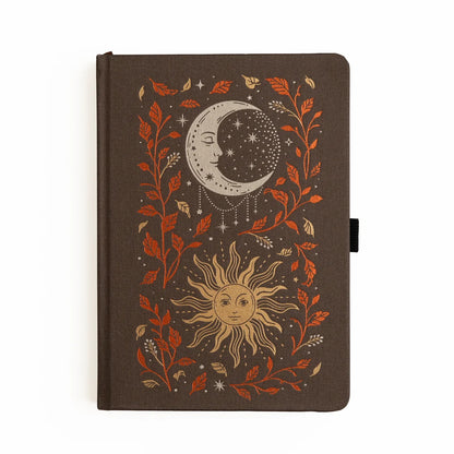 A5 Harvest Moon - Dot Grid Notebook