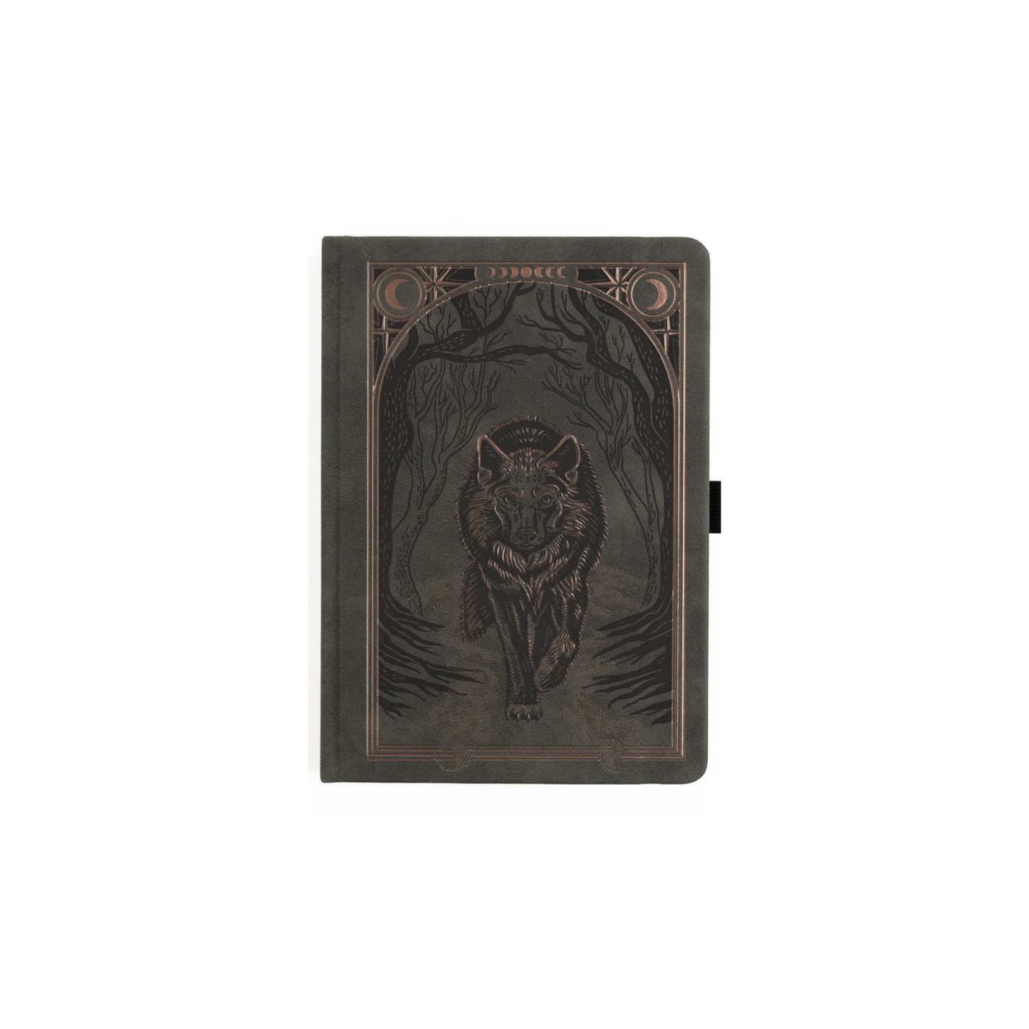 B6 Wolf in the Night - Dot Grid Notebook
