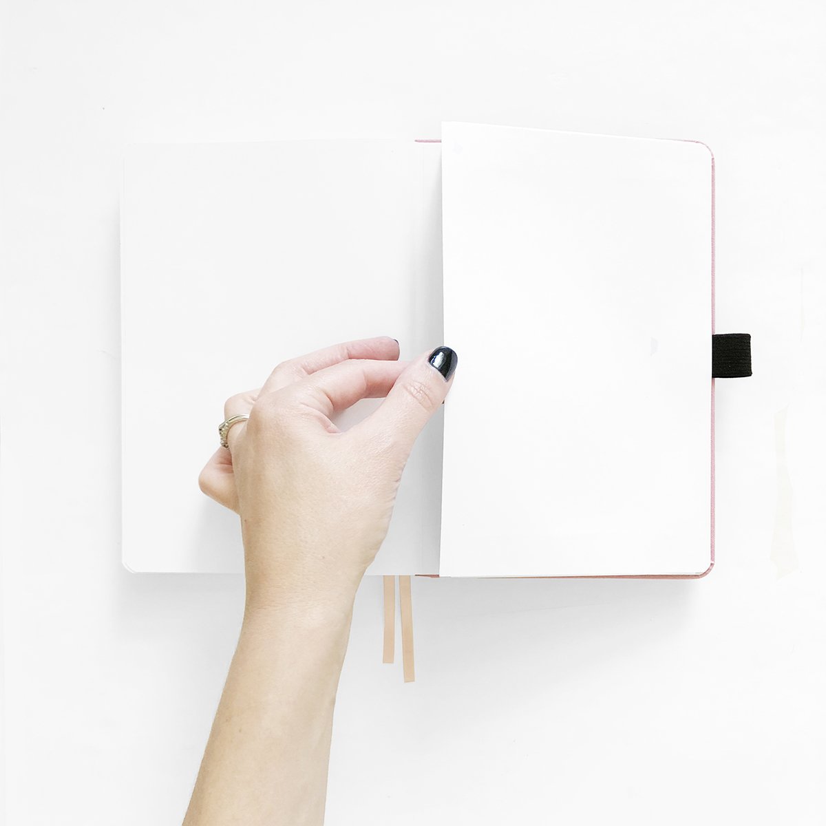 A5 Blush A Bye - White Dot Grid Notebook