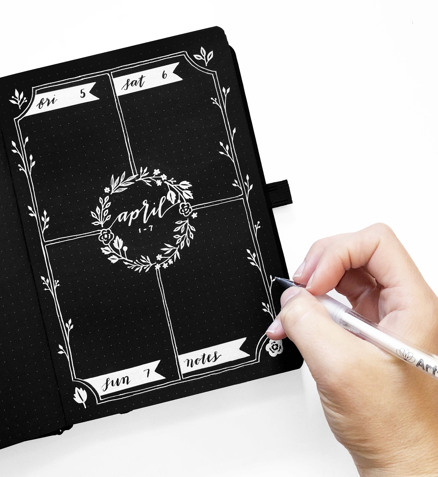 A5 Spider Web - Blackout Notebook (192 Pages) - Halloween