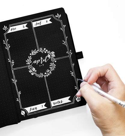 A5 Spider Web - Blackout Notebook (192 Pages) - Halloween
