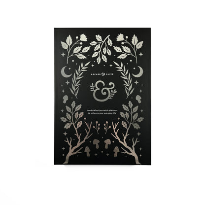 A5 Spider Web - Blackout Notebook (192 Pages) - Halloween