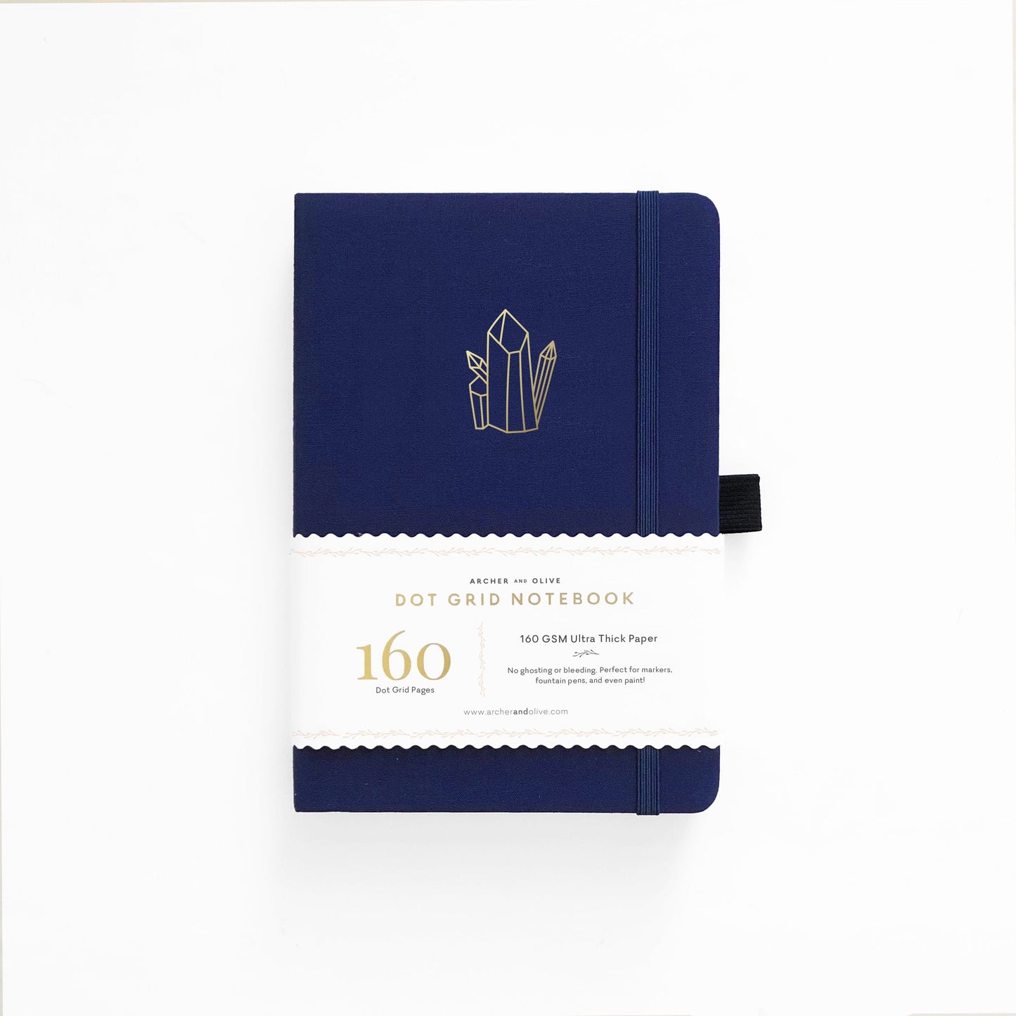 A5 Crystal Vibes - White Dot Grid Notebook