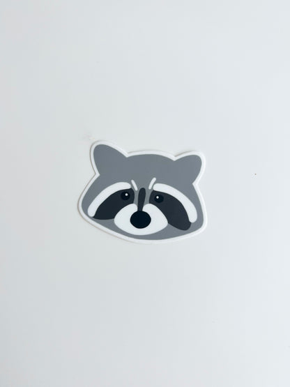 Racoon Die Cut Sticker