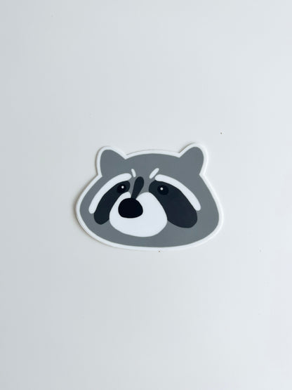 Racoon Side Die Cut Sticker