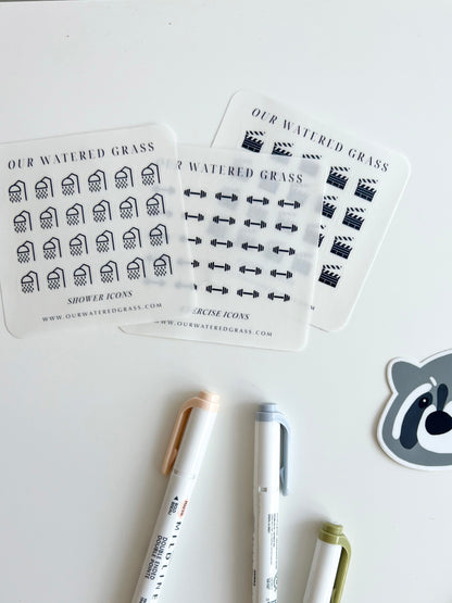 Coffee Icon Sticker Sheet