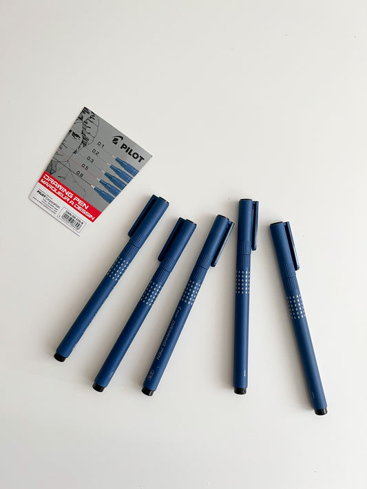 Pilot Drawing Pen: 5 Pack Set