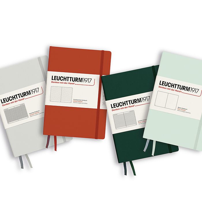 Medium A5 Forest Green - Dotted Hardcover Notebook